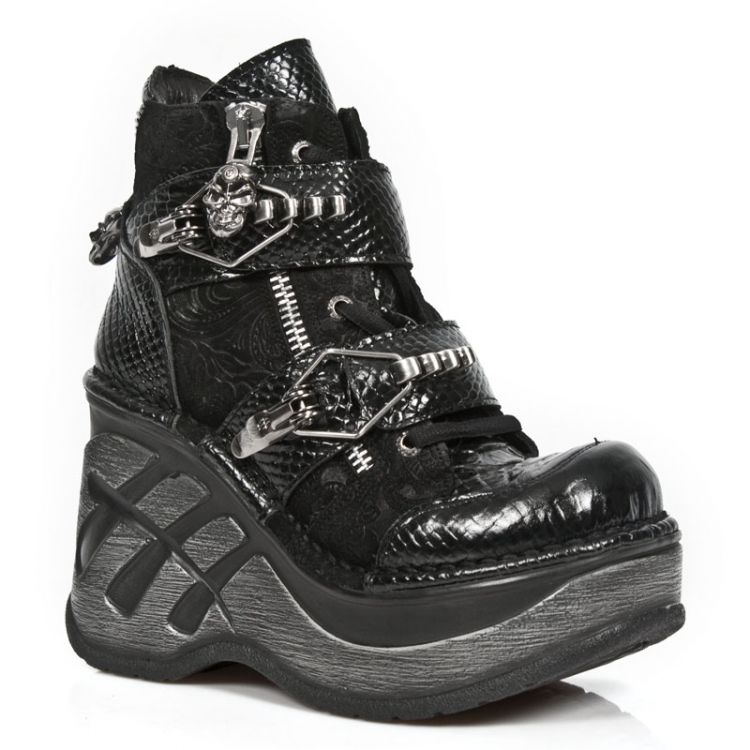  M.SP0003-C6 PITON LUX NEGRO DRAMA ANTE NEGRO NEO CU&#209;A SPORT New Rock M.SP0003-C6  3