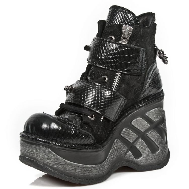  M.SP0003-C6 PITON LUX NEGRO DRAMA ANTE NEGRO NEO CU&#209;A SPORT New Rock M.SP0003-C6  5