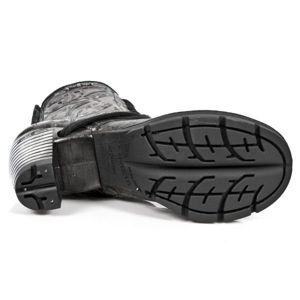  M.TR001-C23 VINTAGE FLOWER ROJO TRAIL NEGRO TACON ACERO New Rock M.TR001-C23  7