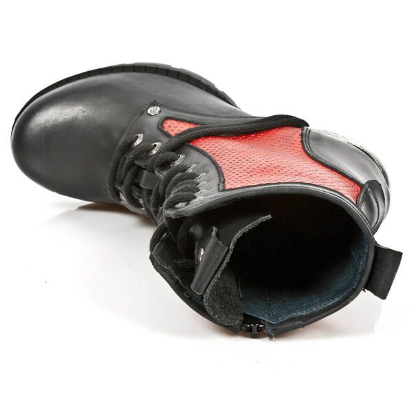 M.TR037-C4 ITALI NEGRO NATURE ROJO PERFORADO TACON ACERO New Rock M.TR037-C4  8