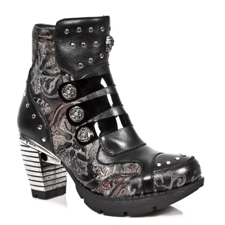  M.TR039-C1 VINTAGE FLOWER ROJO NOMADA NEGRO CHAROL NEGRO TRA New Rock M.TR039-C1  4