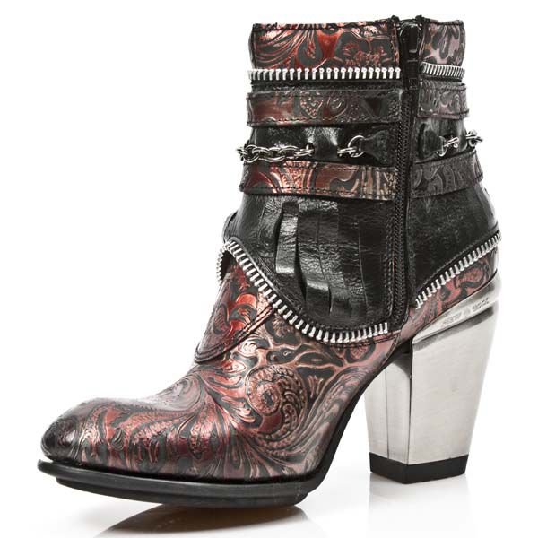  M.TX002-C5 VINTAGE FLOWER ROJO NOMADA NEGRO TEXAS NEGRO TACO New Rock M.TX002-C5  5