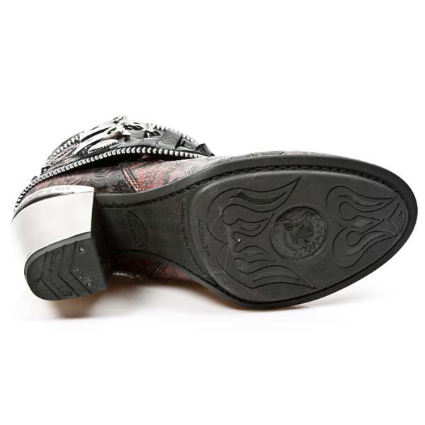  M.TX002-C5 VINTAGE FLOWER ROJO NOMADA NEGRO TEXAS NEGRO TACO New Rock M.TX002-C5  7