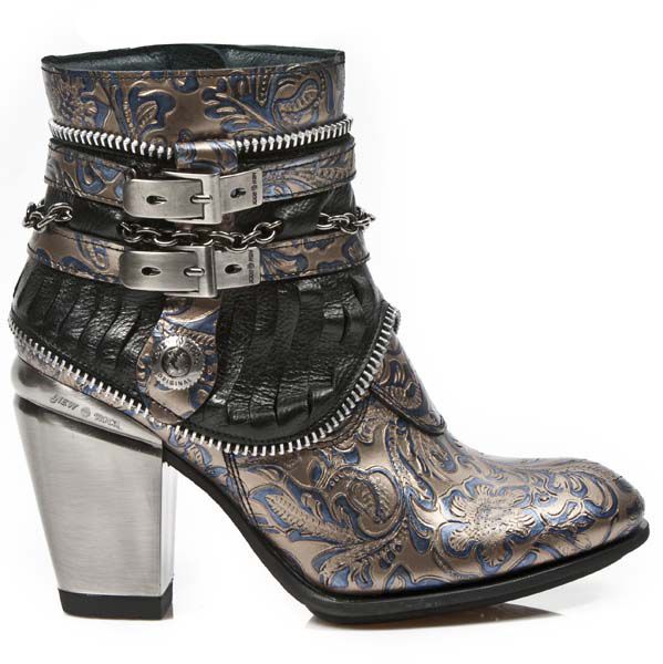 Ботинки M.TX002-C6 VINTAGE FLOWER COBRE NOMADA NEGRO TEXAS NEGRO TAC New Rock M.TX002-C6 Изображение 1