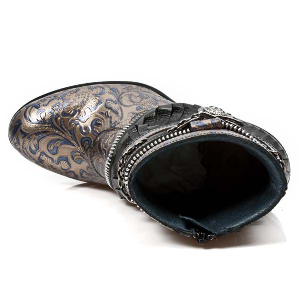 Ботинки M.TX002-C6 VINTAGE FLOWER COBRE NOMADA NEGRO TEXAS NEGRO TAC New Rock M.TX002-C6 Изображение 8