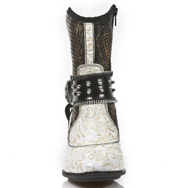 M.TX005-C4 VINTAGE FLOWER BLANCO ORO ANTIK NEGRO BOX OROMANE New Rock M.TX005-C4  4