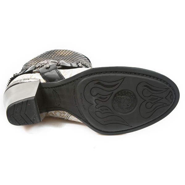  M.TX005-C4 VINTAGE FLOWER BLANCO ORO ANTIK NEGRO BOX OROMANE New Rock M.TX005-C4  7