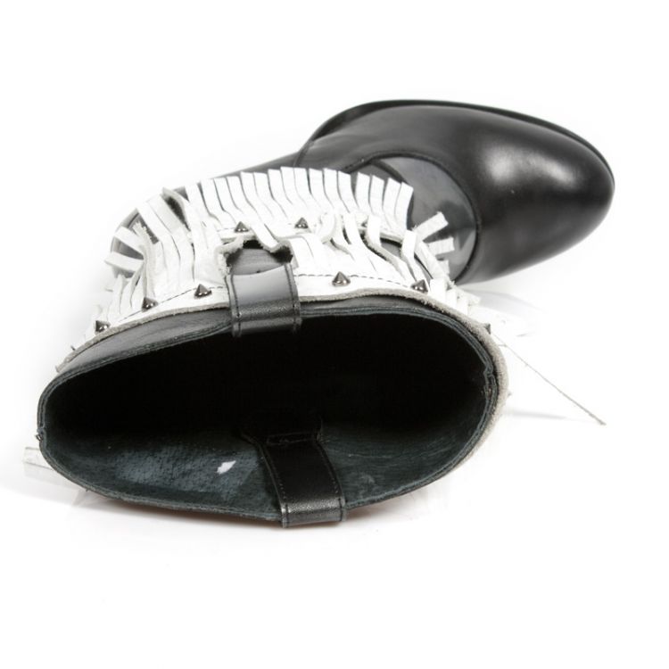  M.TX006-C1 NOMADA NEGRO PULIK ACERO VINTAGE FLOWER BLANCO PL New Rock M.TX006-C1  8