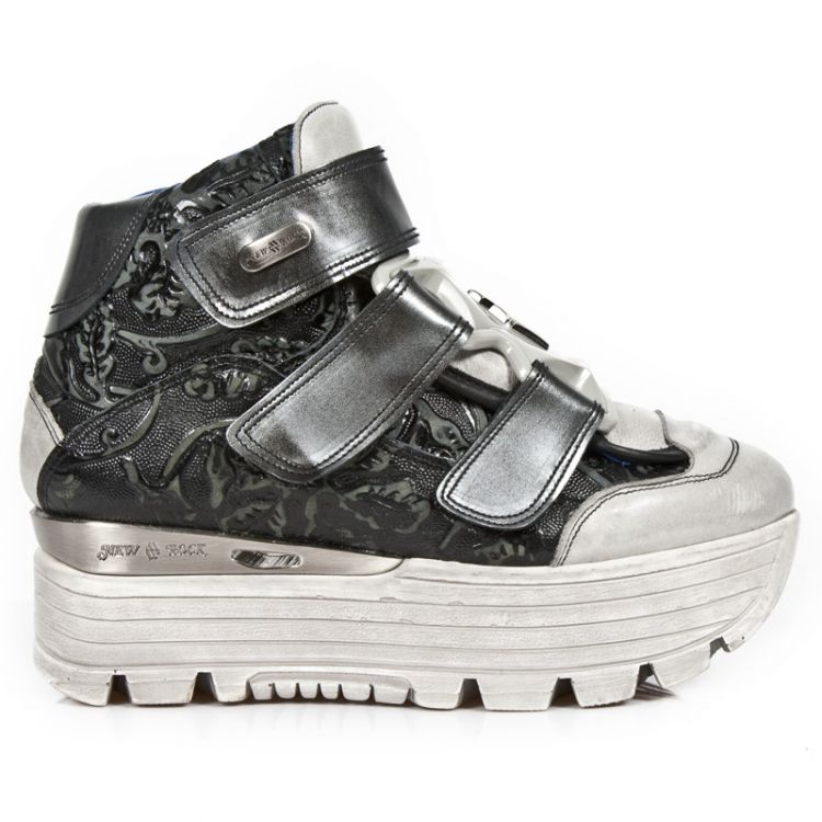 Ботинки M.URBAN003-C5 ITALI TALCO GRIS VINTAGE FLOWER NEGRO PULIK AC New Rock M.URBAN003-C5 Изображение 1