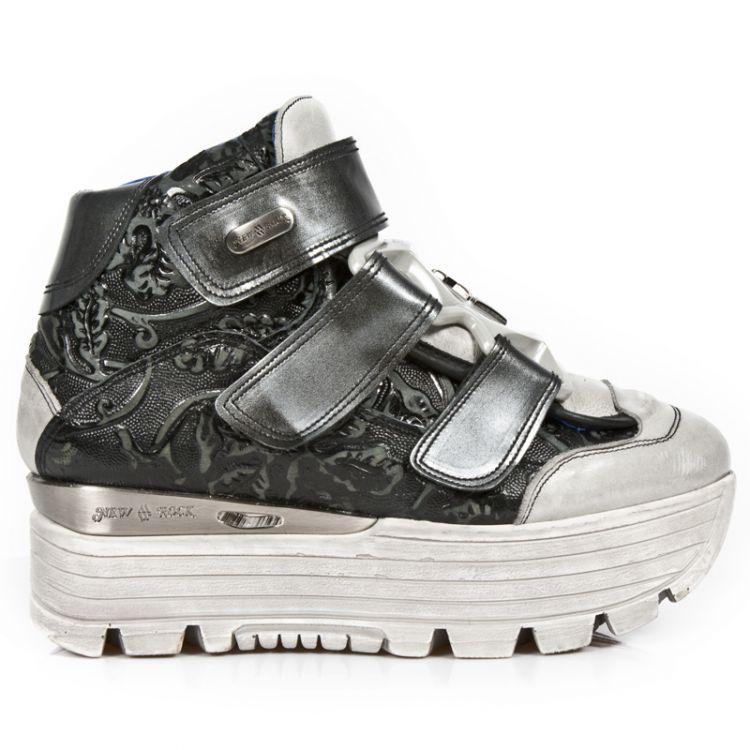 Ботинки M.URBAN003-C5 ITALI TALCO GRIS VINTAGE FLOWER NEGRO PULIK AC New Rock M.URBAN003-C5 Изображение 2