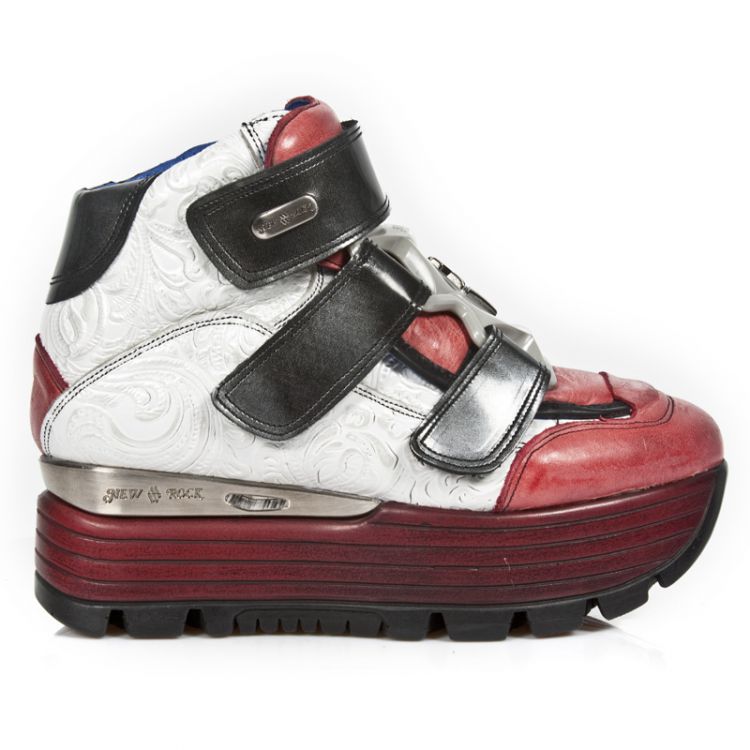  M.URBAN003-C7 ITALI TALCO ROJO VINTAGE FLOWER BLANCO PLATA P New Rock M.URBAN003-C7  2