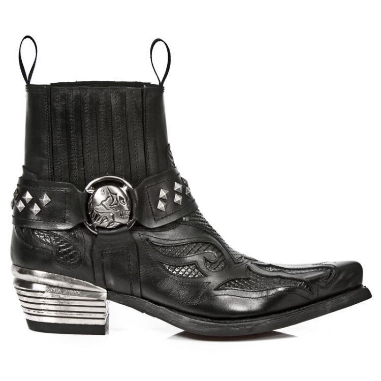 Ботинки M.WST005-C1 ITALI NEGRO PITON LUX NEGRO, WEST NEGRO T.DALLAS New Rock M.WST005-C1 Изображение 2