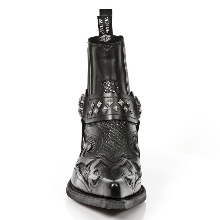 Ботинки M.WST005-C1 ITALI NEGRO PITON LUX NEGRO, WEST NEGRO T.DALLAS New Rock M.WST005-C1 Изображение 4