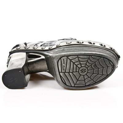  M.Z001-C5 CAVALI BLANCO ITALI NEGRO PL ZUECO NEG PIEDRA ENT New Rock M.Z001-C5  7