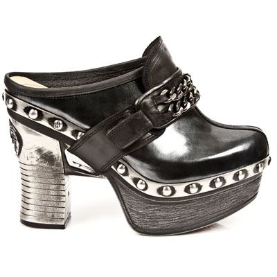 Босоножки M.Z002-C3 ITALI NEGRO, CHAROL STUCO ACERO, PLT.ZUECO NEG-ACE New Rock M.Z002-C3 Изображение 2