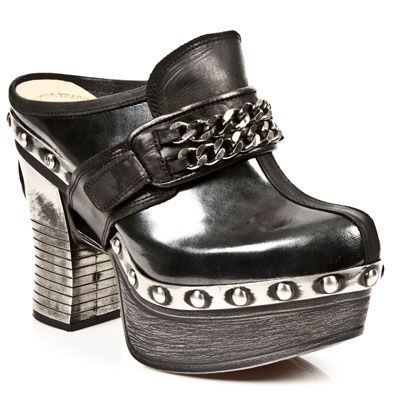 Босоножки M.Z002-C3 ITALI NEGRO, CHAROL STUCO ACERO, PLT.ZUECO NEG-ACE New Rock M.Z002-C3 Изображение 3