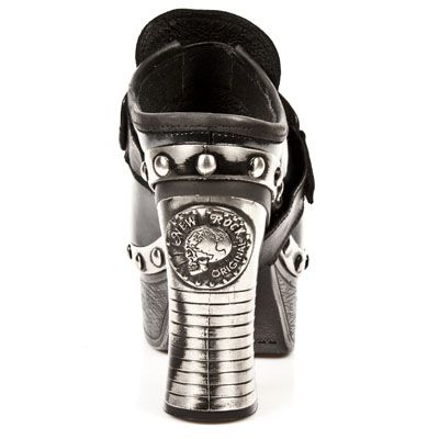 Босоножки M.Z002-C3 ITALI NEGRO, CHAROL STUCO ACERO, PLT.ZUECO NEG-ACE New Rock M.Z002-C3 Изображение 6