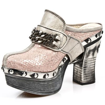 Босоножки M.Z002-C4 NATURE TIERRA PITON PLISADO ROSA ACERO PL ZUECO AC New Rock M.Z002-C4 Изображение 5