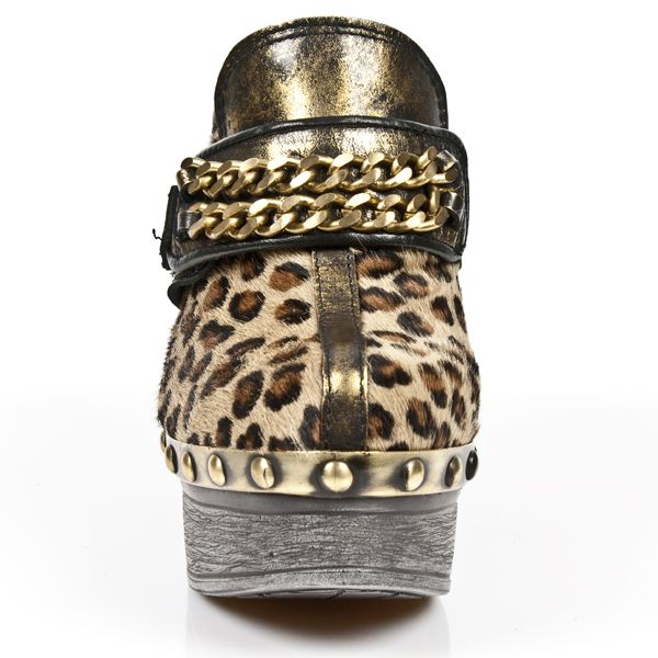 M.Z002-C9 BOX OROMANE PELO LEOPARDO ITALI NEG PL ZUECO NEG P New Rock M.Z002-C9  3