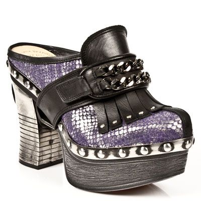  M.Z003-C1 ITALI NEGRO, PITON PLIS.PLATA_VIOLA, P.ZUECO NEG-A New Rock M.Z003-C1  3