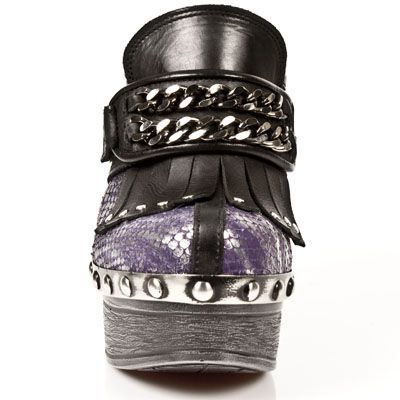  M.Z003-C1 ITALI NEGRO, PITON PLIS.PLATA_VIOLA, P.ZUECO NEG-A New Rock M.Z003-C1  4