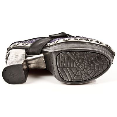  M.Z003-C1 ITALI NEGRO, PITON PLIS.PLATA_VIOLA, P.ZUECO NEG-A New Rock M.Z003-C1  7