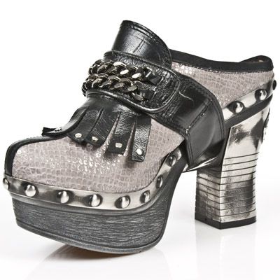  M.Z003-C2 NOMADA NEGRO PITON PLISADO TAUPE PLATA IT NEG PL Z New Rock M.Z003-C2  5