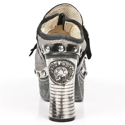  M.Z003-C2 NOMADA NEGRO PITON PLISADO TAUPE PLATA IT NEG PL Z New Rock M.Z003-C2  6