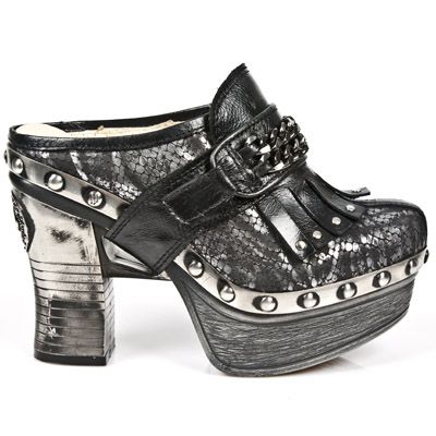  M.Z003-C4 NOMADA NEGRO PITON PITON PLISADO PLATA NEG PL ZUEC New Rock M.Z003-C4  2