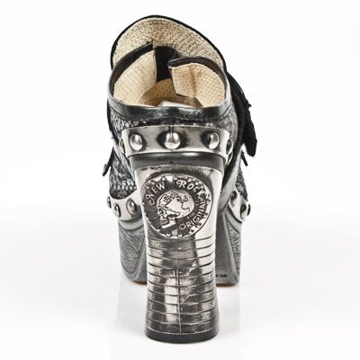  M.Z003-C4 NOMADA NEGRO PITON PITON PLISADO PLATA NEG PL ZUEC New Rock M.Z003-C4  6