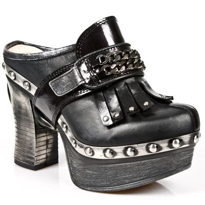  M.Z003-C5 CHAROL STUCO ACERO ITALI NEGRO PL ZUECO NEG PIEDRA New Rock M.Z003-C5  3