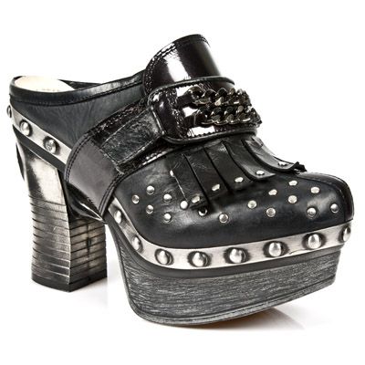  M.Z004-C5 CHAROL STUCO ACERO ITALI NEGRO NOM NEG PL ZUECO NE New Rock M.Z004-C5  3