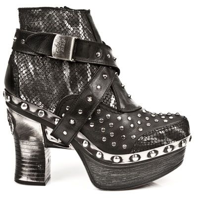  M.Z005-C1 PITON PLIS.METAL-ACERO, ITALI NEGRO, P.ZUECO NE-AC New Rock M.Z005-C1  1