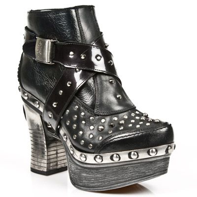  M.Z005-C2 NOMADA ITALI NEGRO CHAROL STUCO ACERO PL ZUECO NEG New Rock M.Z005-C2  3