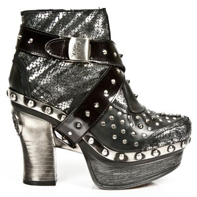  M.Z005-C3 PITON PLISADO METAL ACERO IT NEG CHAROL STU PL ZUE New Rock M.Z005-C3  2