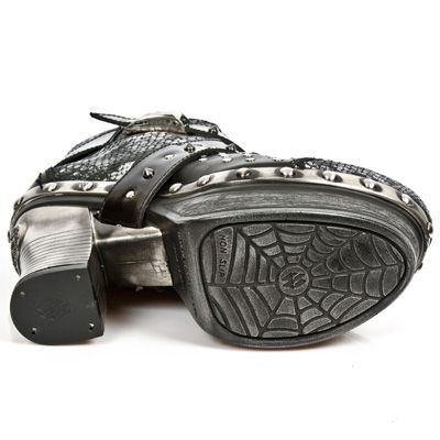  M.Z005-C3 PITON PLISADO METAL ACERO IT NEG CHAROL STU PL ZUE New Rock M.Z005-C3  7