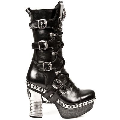  M.Z006-C1 NOMADA NEGRO, PLAT.ZUECO NEGRO-ACERO New Rock M.Z006-C1  2