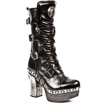  M.Z006-C1 NOMADA NEGRO, PLAT.ZUECO NEGRO-ACERO New Rock M.Z006-C1  3