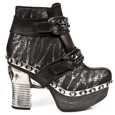  M.Z007-C1 ITALI NEGRO, PITON PLIS.METAL NEGRO, P.ZUECO NE-AC New Rock M.Z007-C1  2