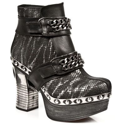  M.Z007-C1 ITALI NEGRO, PITON PLIS.METAL NEGRO, P.ZUECO NE-AC New Rock M.Z007-C1  3