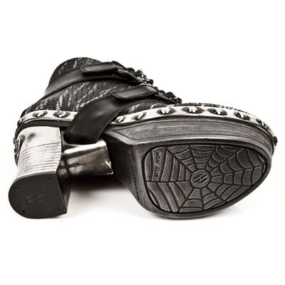  M.Z007-C1 ITALI NEGRO, PITON PLIS.METAL NEGRO, P.ZUECO NE-AC New Rock M.Z007-C1  7