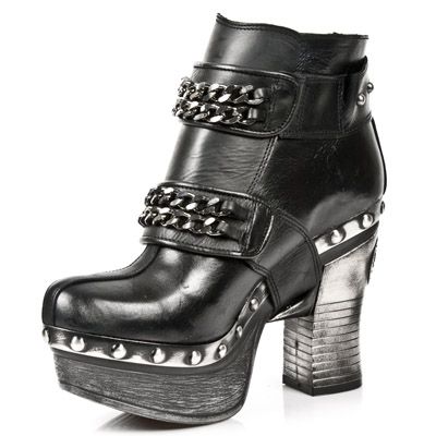  M.Z007-C2 ITALI NOMADA NEGRO BOX PLANE PL ZUECO NEGRO PIEDRA New Rock M.Z007-C2  5