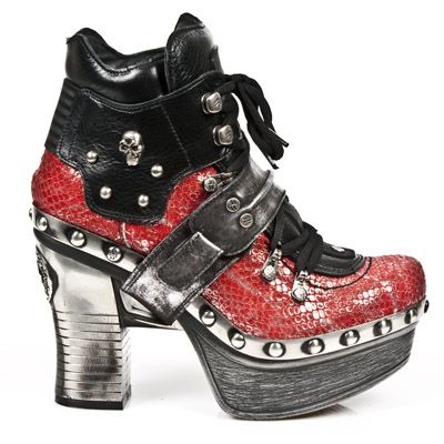  M.Z009-C2 PITON PLISADO ROJO ACERO NOM NEG BOX PLANE PL ZUEC New Rock M.Z009-C2  2