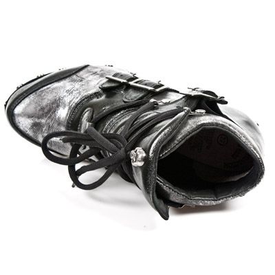 Ботильоны M.Z010-C2 NOMADA NEGRO BOX PLANE PL ZUECO NEGRO PIEDRA ENT New Rock M.Z010-C2 Изображение 8