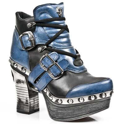  M.Z010-C3 NOMADA AZUL ITALI NEGRO PL ZUECO NEGRO PIEDRA ENT New Rock M.Z010-C3  3