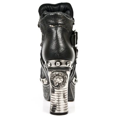  M.Z010-C8 BUFALO NEGRO ENCOG PITON PLIS NEGRO ORO PL ZUECO N New Rock M.Z010-C8  6