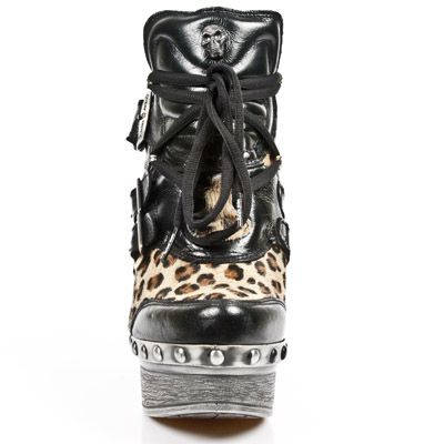  M.Z010-C9 NOMADA NEGRO PELO LEOPARDO PL ZUECO NEG ACERO T AC New Rock M.Z010-C9  4