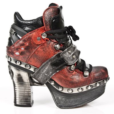  M.Z011-C3 ARCILLA ROJA NOMADA NEGRO BOX PLANE PL ZUECO NEGRO New Rock M.Z011-C3  2