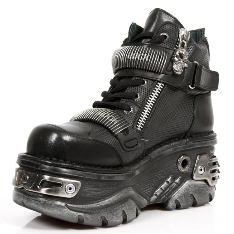  M.1065-S1 RAW NEGRO, ITALI NEGRO GRABADO DIAMANTE, TURBO NEG New Rock M.1065-S1  5