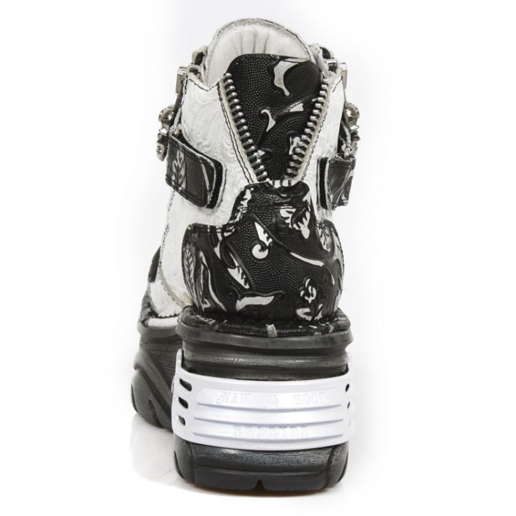  M.1065-S5 VINTAGE FLOWER POLAR NEGRO, VINTAGE FLOWER BLANCO New Rock M.1065-S5  6